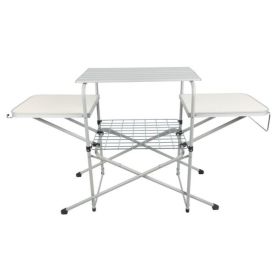 Camp Kitchen Cooking Stand with Three Table Tops