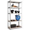 35.5 x 71 Inch Adjustable 5-Layer 2000 lbs Capacity Tool Shelf