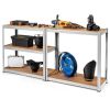 35.5 x 71 Inch Adjustable 5-Layer 2000 lbs Capacity Tool Shelf