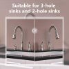 APPASO 3 Hole Kitchen Faucet with Pull Down Sprayer Stainless Steel Brushed Nickel, 2 Hole Pull Out Kitchen Sink Faucet with Side Single Handle and So