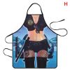 1pc Funny Muscle Man Kitchen Apron Sexy Women Cooking Pinafore Home Cleaning Tool