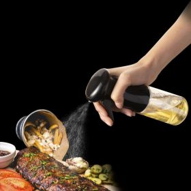 Olive Oil Spray Bottle Mister Vinegar BBQ Spritzer (Color: BLACK)