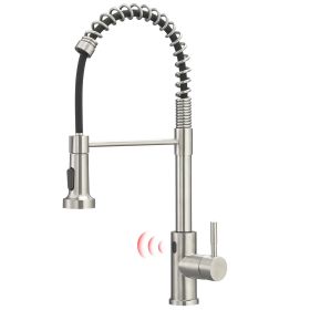 New sensor kitchen faucet Single Handle Pull-Down Sprayer Kitchen Faucet (Color: Nickel)