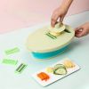 Multifunctional 10 in 1 Retractable Colander with Cutter Slicer Chopper Vegetables Fruits Kitchen Tool