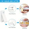 1pc Mini Bag Sealer; Rechargeable Portable Sealing Machine; Handheld Heat Vacuum Sealers For Plastic Bags; Kitchen Tools