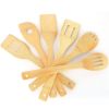 6Pcs Cooking Utensil Bamboo Wooden Spoons Spatula Kitchen Cooking Tools